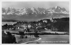 AK Starnberg (82319) Starnberg mit See und Gebirge, n. gelaufen