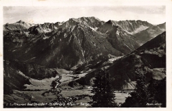 AK Bad Oberdorf (87541) Bad Oberdorf-Hindelang - Allgäuer Berge, gelaufen am 05.06.1937 (Hindelang)
