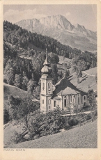 AK Berchtesgaden (83471) Maria-Gern mit dem Untersberg, n. gelaufen