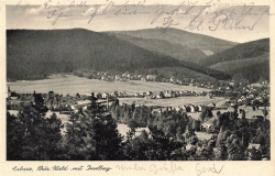 AK Tabarz (83471) Thür. Wald mit Inselberg, gelaufen am 08.07.1937 (Tabarz)