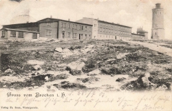 AK Wernigerode, (38855) Gruss vom Brocken i.H., gelaufen am 29.07.1903 (Brocken)