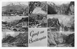 AK Berchtesgaden (83471) Mehrbildkarte, Gruß aus Berchtesgarden, Feldpost, gelaufen am 10.04.1942