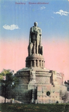 AK Hamburg (20095), Bismarkdenkmal, gelaufen am 29.05.25
