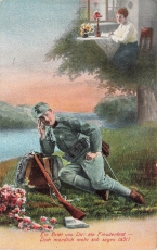 AK Künstlerkarte, 1.WK, Ung / Österreich Armee, "Ein Brief von dir...", n. gelaufen
