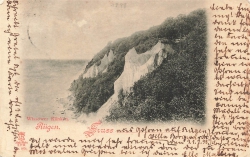 AK Stralsund (18439), Wissower Klinken auf Rügen, gelaufen am 23.07.1938