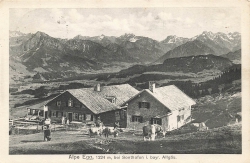 AK Wengen (87480), Alpe Egg bei Sonthofen, gelaufen am 03.09.1913