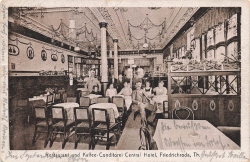 AK Friedrichsroda (99894), Rest. und Kaffe-Conditorei Central Hotel, gel. am 29.07.1926