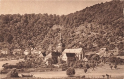 AK Tholey (06853) Throley mit der ehemaligen Abtei, n. gelaufen