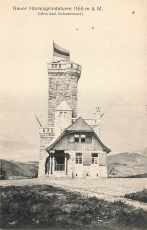 AK Sasbach (77880), Horningsgrinde, Neuer Hornisgrindeturm, n. gelaufen