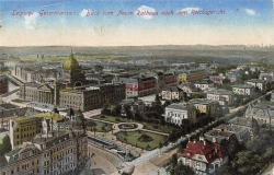AK Leipzig  (04103) Neuen Rathaus n. Reichsgericht, gelaufen am 12.03.1918