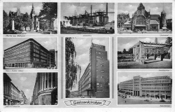AK Gelsenkirchen (	45879),Mehrbildkarte, Ortsansicht, gelaufen (n.lesbar)