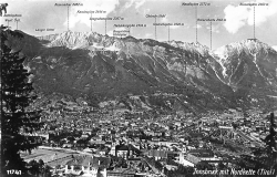 AK Innsbruck (6010), Innsbruck mit Nordkette, n. gelaufen