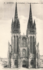 AK-Quimper (29000), La Cathedrale, n. gelaufen