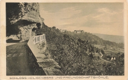 AK-Heiligenberg (88633), Schloss Heiligenberg und Freundschaftshöhle, n. gelaufen