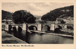 AK-Hann. Münden (34346), Alte Werrabrücke, gelaufen