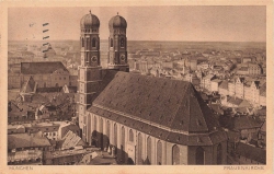 AK München (80331), Frauenkirche, gelaufen am 07.09.1926