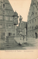 AK Rothenburg o.d. Tauber (91541), Herterichsbrunnen, n. gelaufen