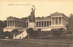 AK München (80331), Bavaria mit Ruhmeshalle, n. gelaufen