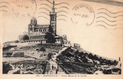 AK Marseille (F-13001), Notre- Dame de la Garde, gelaufen am 22.04.1935