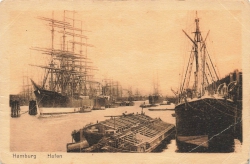 AK Hamburg (20095), Hafen, n. gelaufen