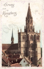 AK Konstanz (78462), Gruß aus Konstanz, gelaufen am 15.10.1901