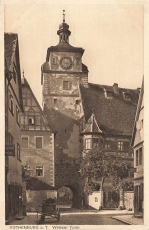 AK Rothenburg ob der Tauber (91541), Weisser Turm, n. gelaufen
