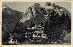 AK Grainau (82491),Haus Ingeborg Untergrainau, gelaufen