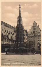 AK Nürnberg (90402), Schöner Brunnen, n. gelaufen
