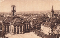 AK Saarbrücken (66111),mit Ludwig und St. Jakobskirche, n.  gelaufen