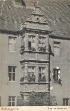 AK Rothenburg ob der Tauber (91541), Ecke am Pfarrhaus, n. gelaufen