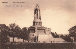 AK Hamburg (20095),Bismarck-Denkmal , n. gelaufen