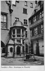 AK Frankfurt a.M. (60306), Kaisertreppe im Römerhof, n. gelaufen
