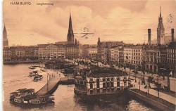 AK Hamburg (20095), Jungfernstieg, gelaufen 18.06.1912