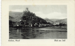 AK Cochem (56812), Kochem an d. Mosel, Blick von Sehl, n. gelaufen