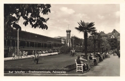 AK Bad Salzuflen (32105), Gradierpromenade, Palmenweg, n. gelaufen
