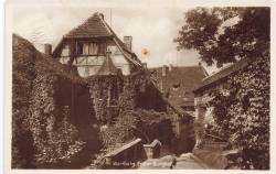AK Eisenach (99817), Wartburg - Erster Burghof, n. gelaufen