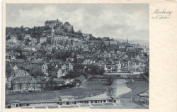 AK Marburg (35037), Ortsansicht, n. gelaufen