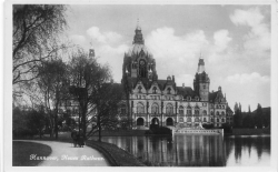 AK Hannover (30159), Neues Rathaus, n. gelaufen
