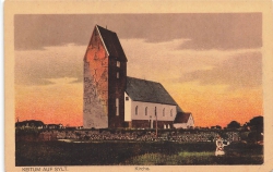 AK Sylt (25980), Keitum auf Sylt, Kirche n.gelaufen