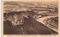 AK Bad Schandau (01812), Lilienstein mit Blick in das Elbtal, n.gelaufen