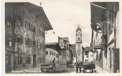 AK Mittenwald (82481), Straßenpartie, n. gelaufen