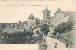 AK Rothenburg o.d.T. (07545), Koboldzellertor, n. gelaufen