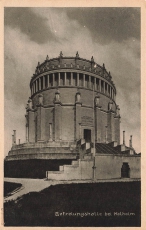 AK Kelheim (93309), Befreiungshalle bei Kelheim an der Donau, n. gelaufen