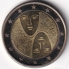 2 Euro Gedenkmünze Finnland - 2006 - "100 Jahre Wahlrecht"
