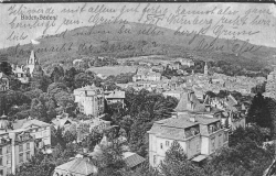 AK Baden-Baden (76530), Ortsansicht, gelaufen, o.Briefmarke