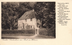 AK Weimar (99423), Goethe's Gartenhaus im Parke zu Weimar, gelaufen am 14.05.1931 (Weimar)