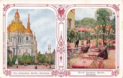 AK Berlin (10115), The Cathedral & Tivoli Gardens, Berlin, Germany, n. gelaufen