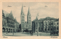AK Bremen (28195), Marktplatz, n. gelaufen