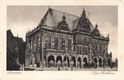 AK Bremen (28195), Das Rathaus, n. gelaufen
