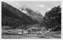AK Mittenwald (82481), Lautersee, bei Mittenstein mit Wetterstein , n. gelaufen